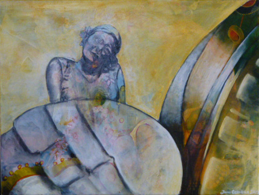 „Wanderin“, Acryl auf Leinwand, 60x80cm, 2009