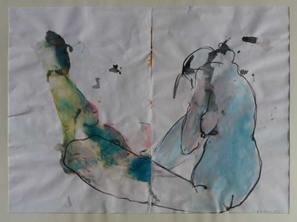 „Akt“, Tusche auf Papier, 45x60cm, 2006