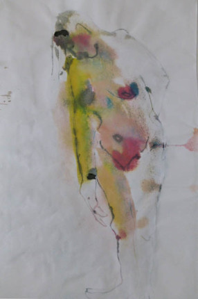 „Akt“, Tusche auf Papier, 60x30cm, 2006